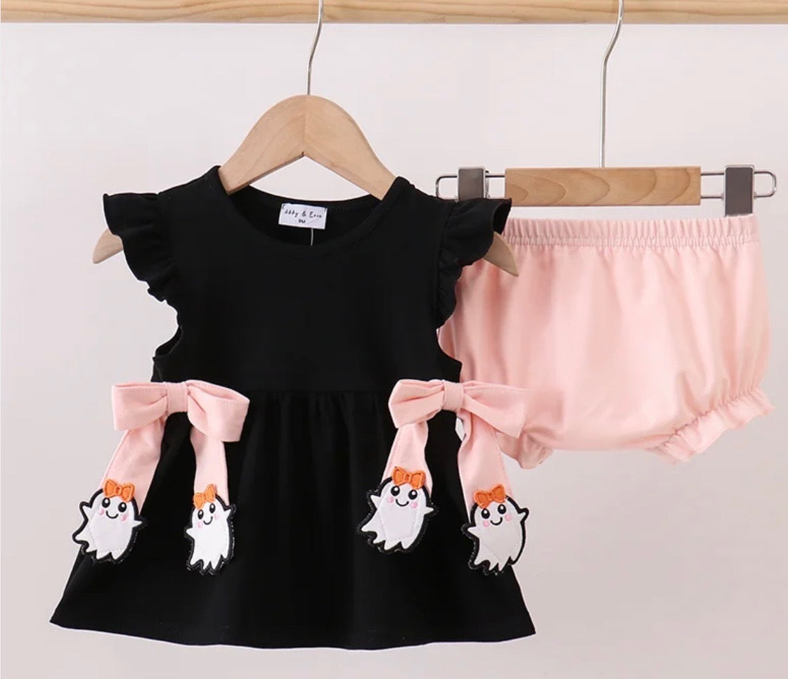 Black ghost bloomer set