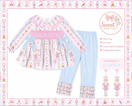 Sugar Plum Christmas hand smocked ETA SEPT
