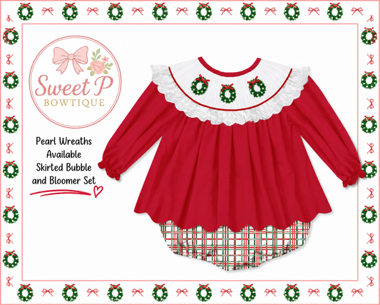Christmas Wreath Skirted Bubble ETA SEPT