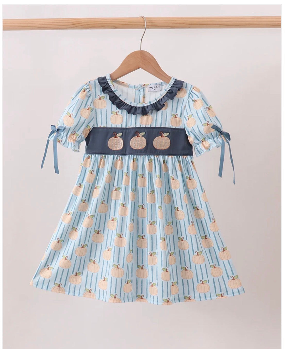 Blue & Orange pumpkin dress