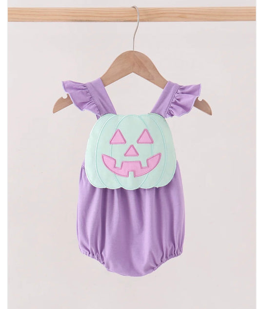 Purple jack O lantern bubble