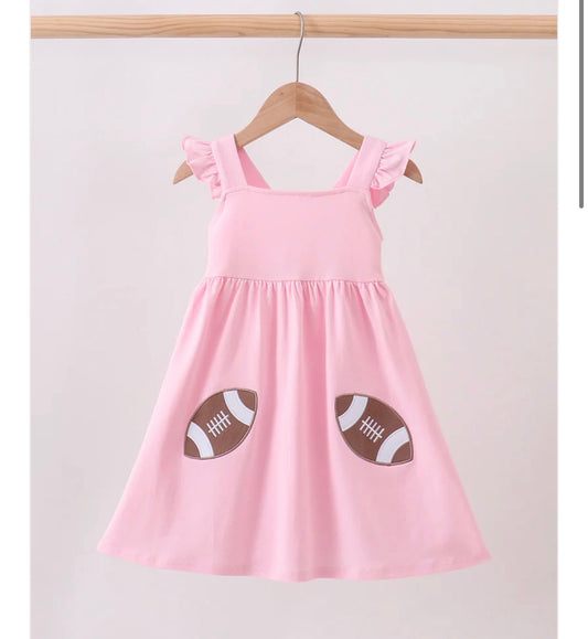 Pink football dress
