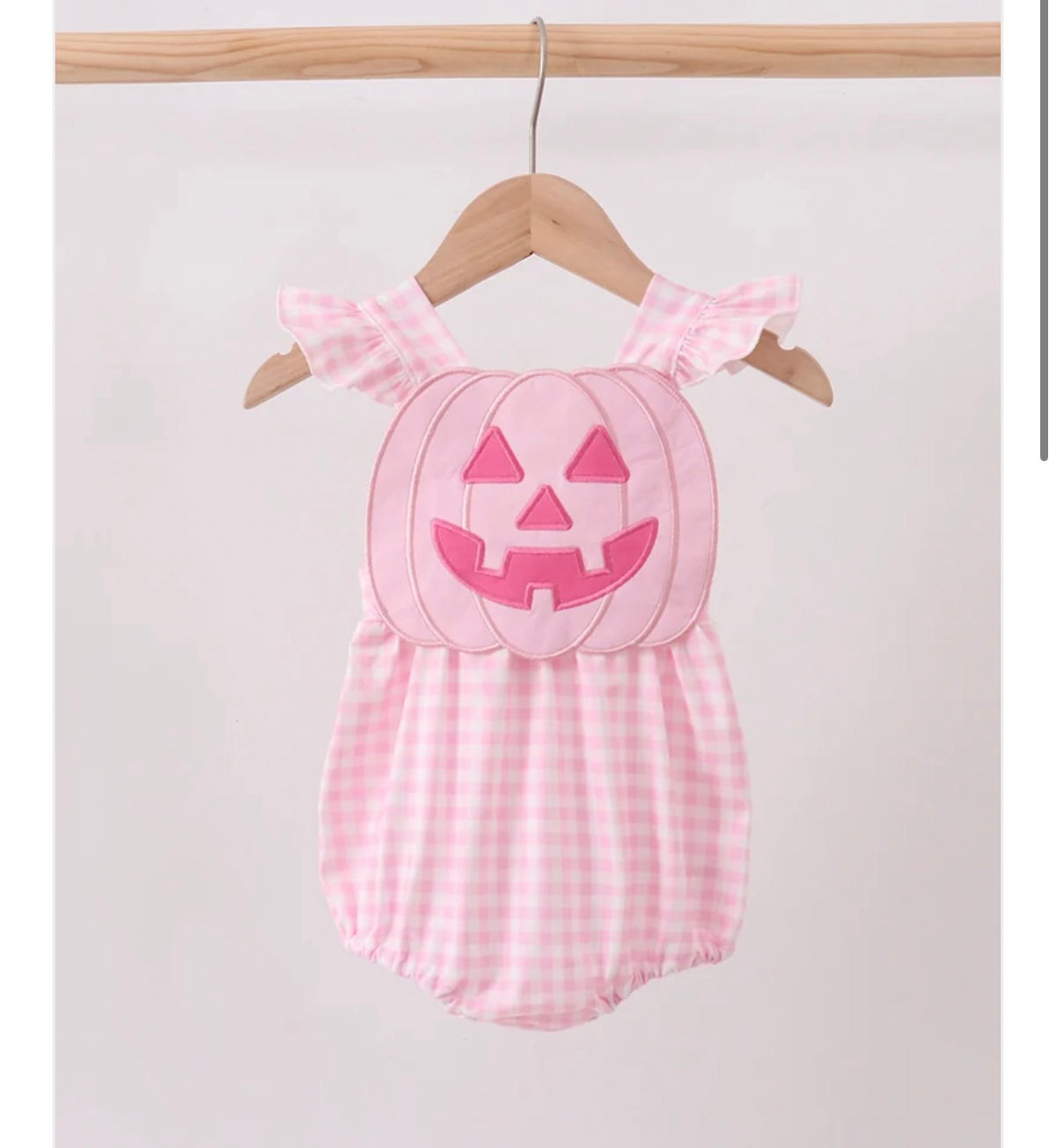 Pink jack O lantern bubble