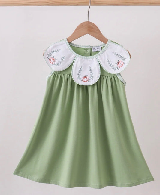 Sage pumpkin dress